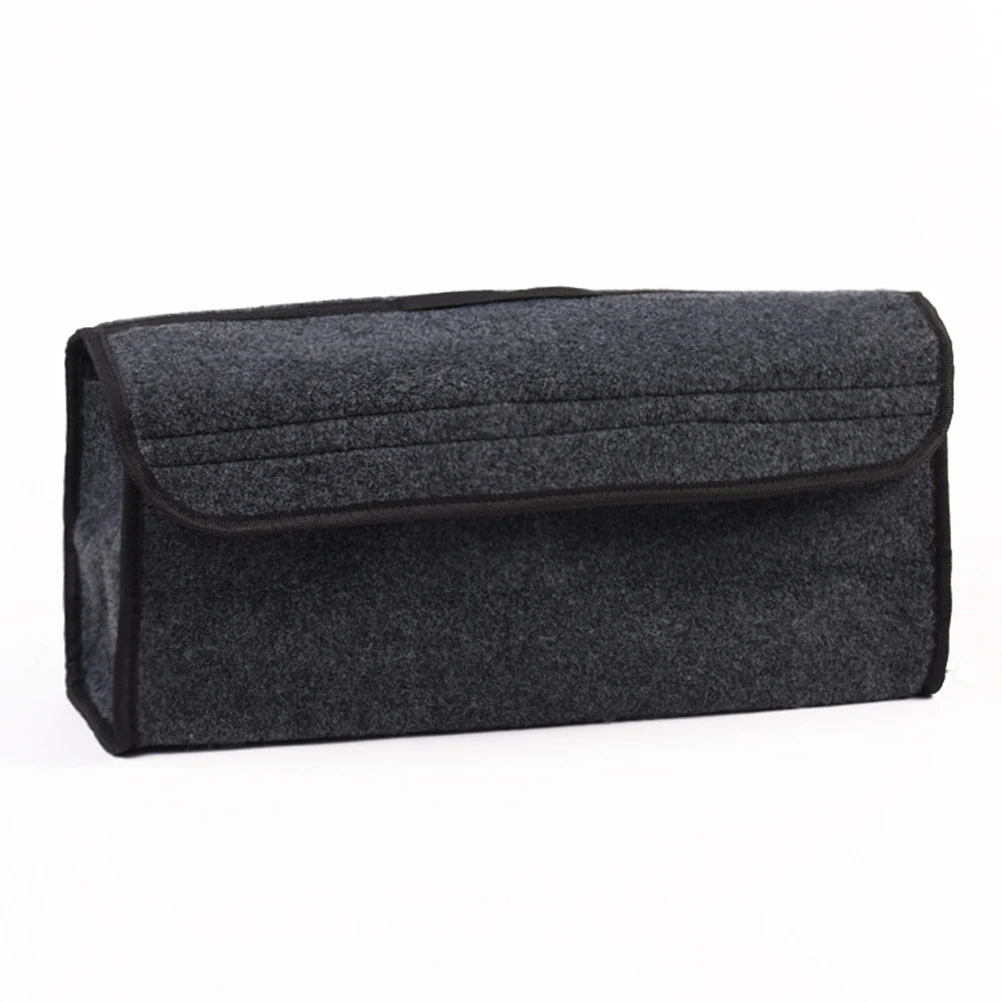 

Foldable Car Storage Organizer Box Organizer Bag For Trunk Emergency Gear Snacks Sports Drinks Supplies Tool Bag Gray