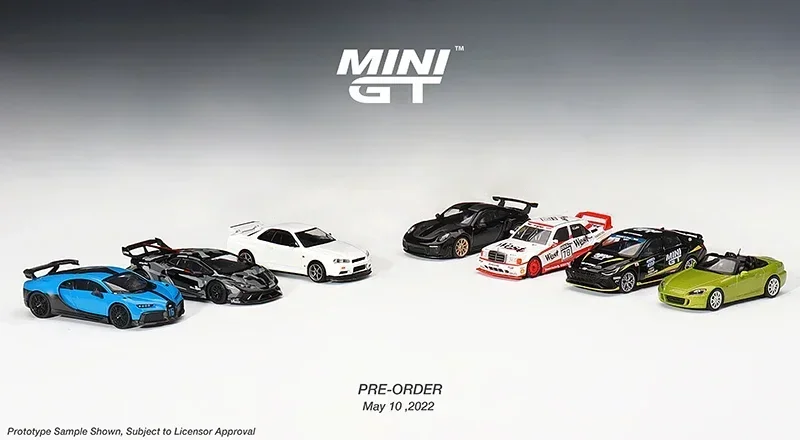 MINIGT 1/64 Nissan Skyline GT-R (R34) V-Spec II Alloy Car Model Car Friends Gifts Collect Ornaments Kids Xmas Gift Toys for Boys