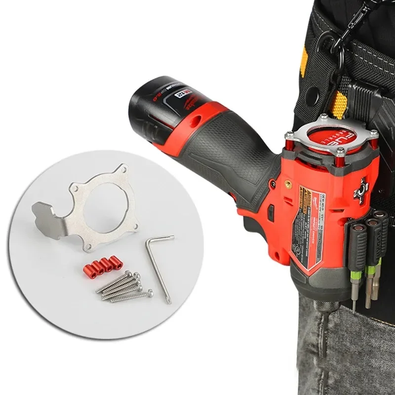Imagem -02 - Broca Elétrica Portátil Rápido Pendurado Gancho Cintura Profissional Ferramenta Organizador Ganchos Ferramentas Acessórios de Armazenamento Peças de Metal