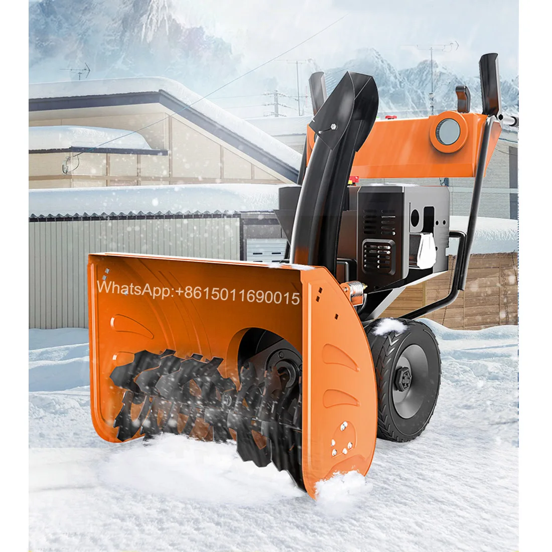 Walk-behind Snow Plow Road Property School Factory Square Fuel Shovel