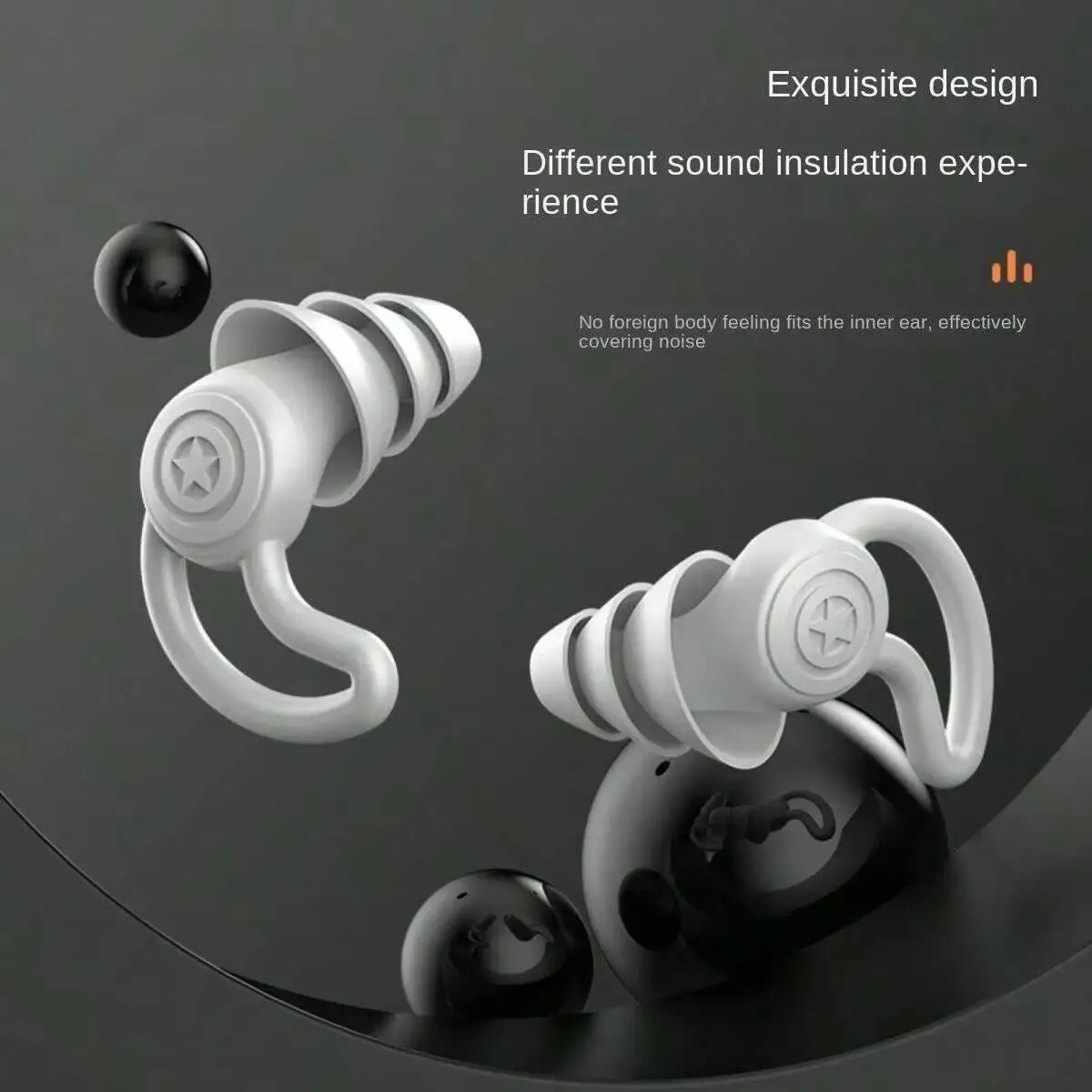 

3 Layer Ear Plugs For Sleeping Noise Cancelling Hearing Protection, Soft Silicone Reusable Ear Plugs for Sleeping,Swimming