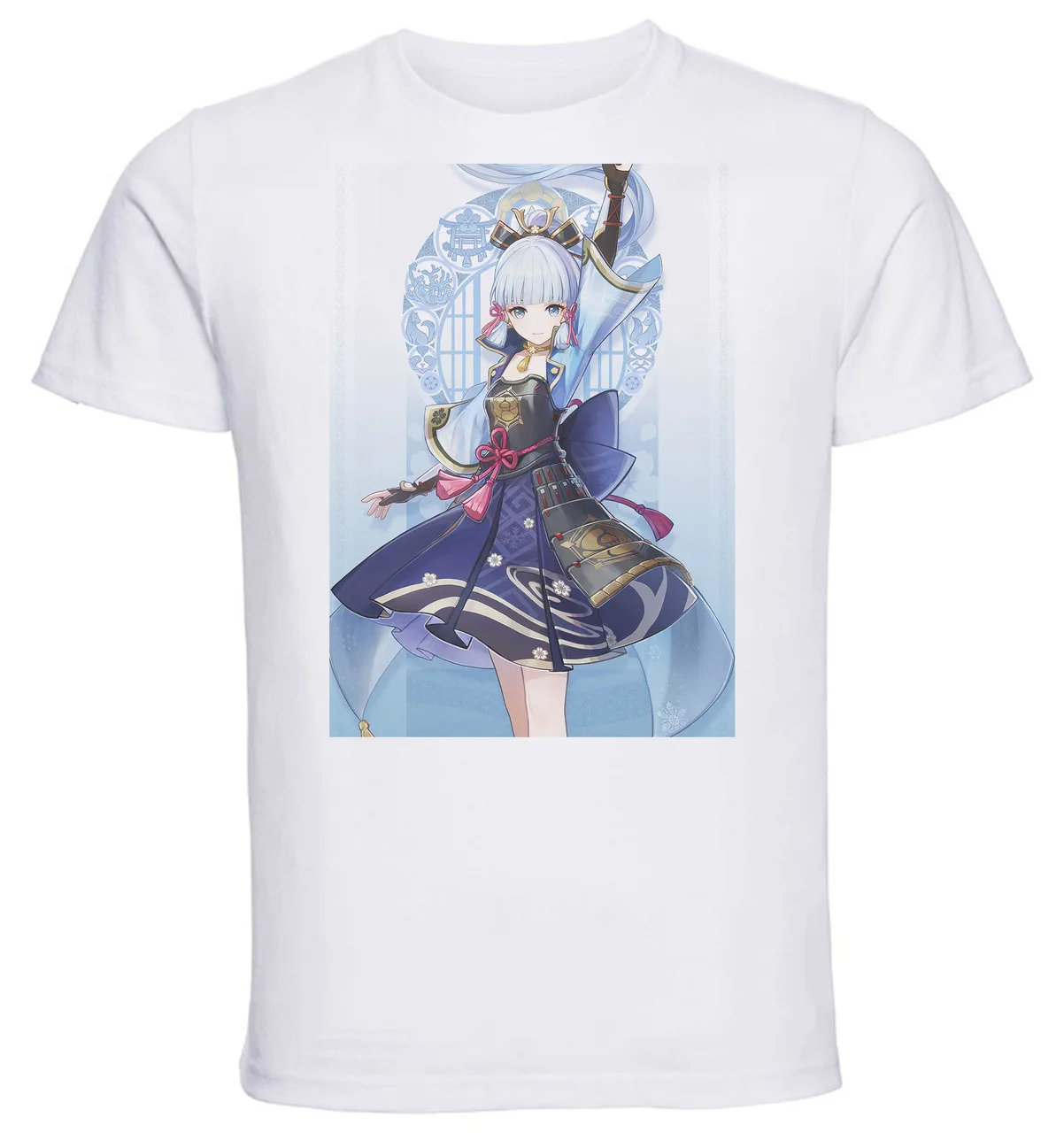 

T-Shirt Unisex White Videogame Genshin Impact Kamisato Ayaka