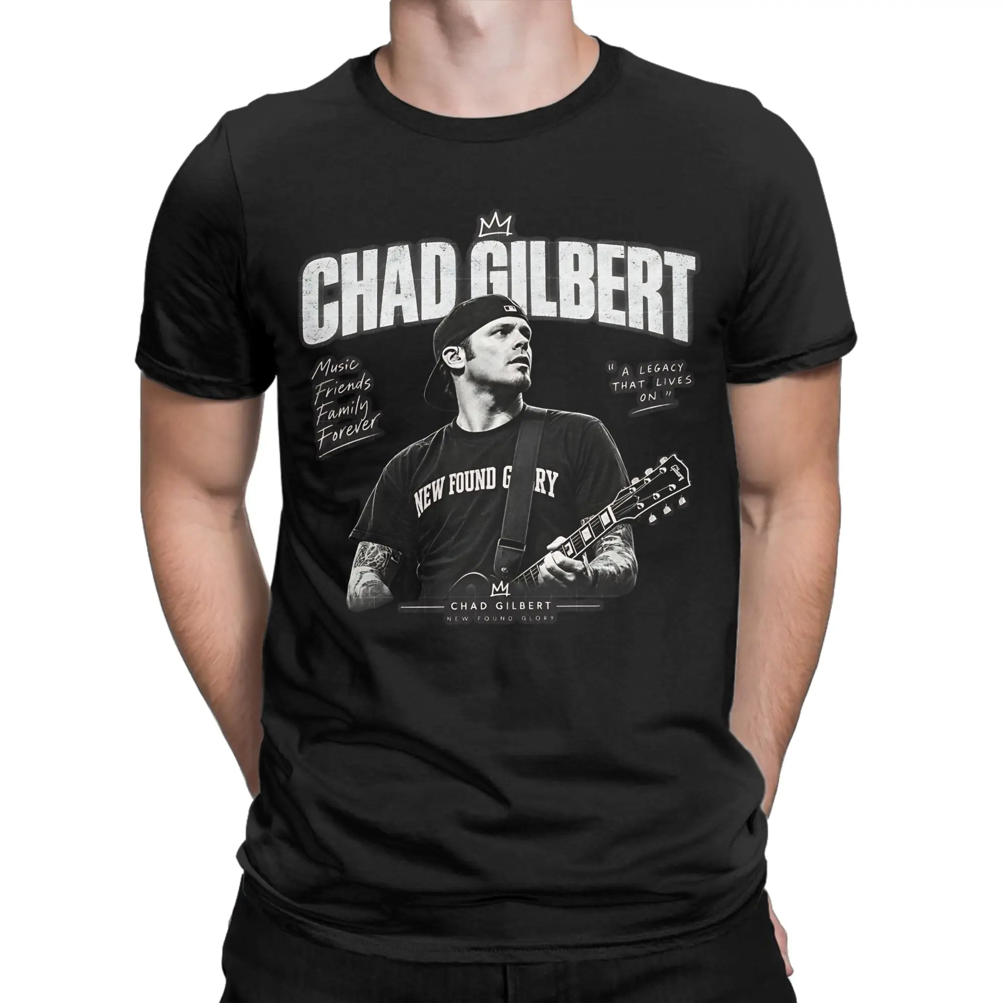 Men Women's Rip Chad Gilbert Guitarist T Shirts  Pure Cotton Clothing Casual Short Sleeve Round Neck Tee Shirt Graphic T-Shirt