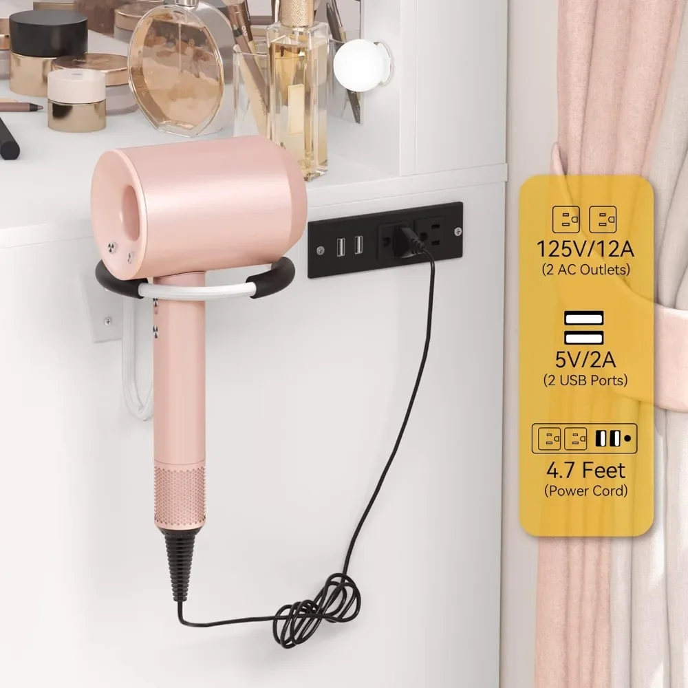 Makeup Vanity Desk Set Pearl-White 3 Color Lighting Modes Make Up Table Makeup Vanity With Large Lighted Mirror Furnitures Light