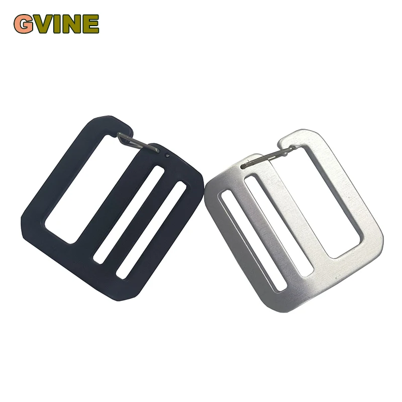 2pcs 20/25/38mm Aluminum G Hooks Metal Middle Center Bar Buckle Clasp for DIY Craft Belt Bag Backpack Shoulder Strap Adjuster