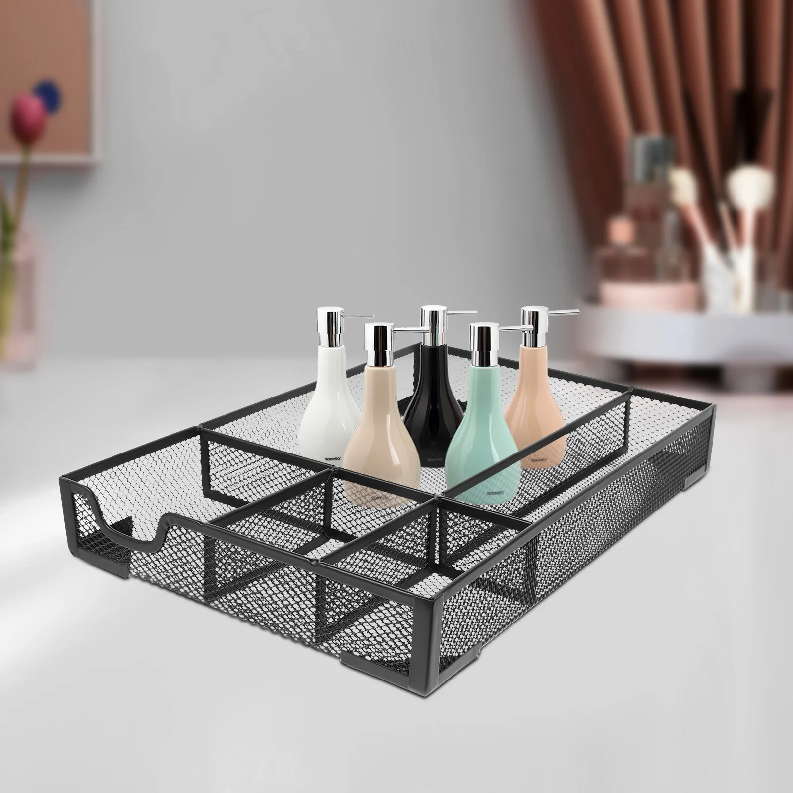 

File Storage Tray Large Capacity Drawer Type Desktop Organizer For Home Office Bathroom Makeup Storage Plastic