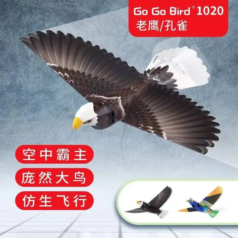 Pilot zdalnego sterowania Flying Bird może latać, trzepoczący się dron orła, samolot elektryczny, prezenty urodzinowe dla chłopców i dziewcząt