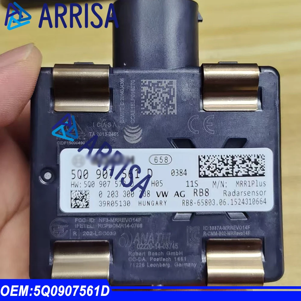 5Q0907561D 5Q0-907-561-D Adaptieve Cruise Control Afstand Radar Sensor Voor Audi A3 VW Golf 2015 2016 2017 2018 2019