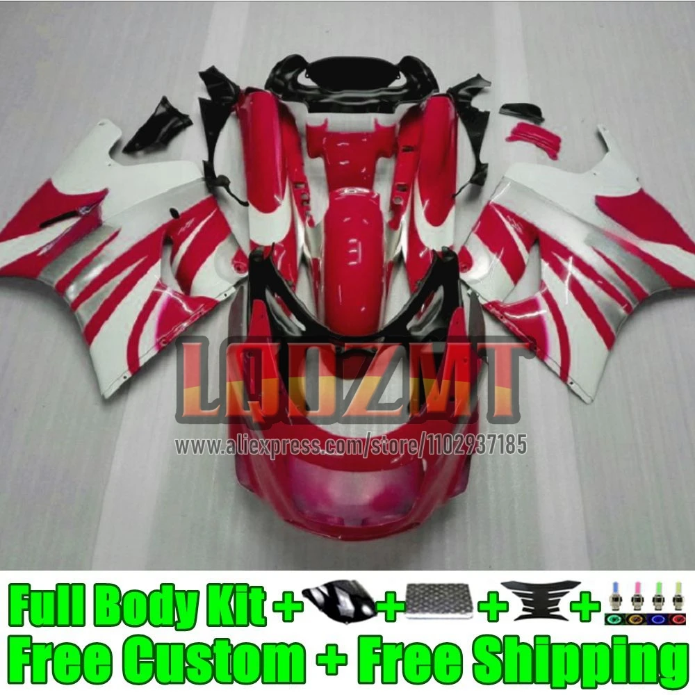 Frame For KAWASAKI NINJA ZX-11R ZX 11R ZX11 ZX-11 R 55No.18 ZZR1100 ZX11R 1990 1991 1992 ZZR 1100 90 91 92 white red Fairing