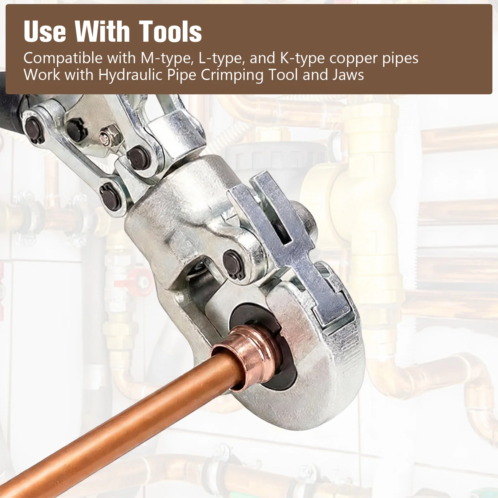 Copper Pipes Welding Connector Leakproof Sealed Pipe Weld Joint Multi-Purpose Home Plumbing Accessories