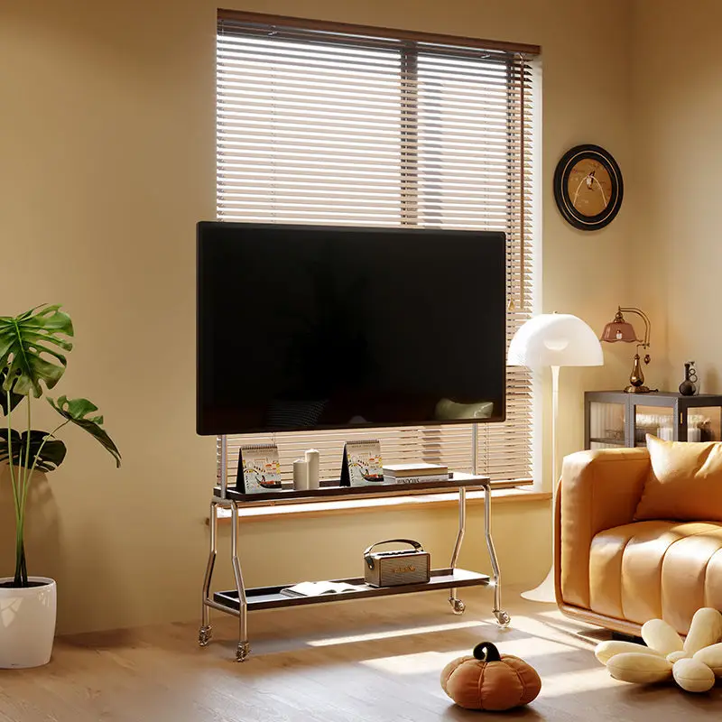 Living Room Monitor TV Stands Mobile Shelf Hotel Bedroom TV Stands Simple Metal Furniture Rek Voor Televisie MH40DSJ