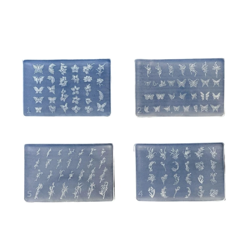 Art Silicone Mold Flower Theme Manicure Training Tool Manicure Supplies