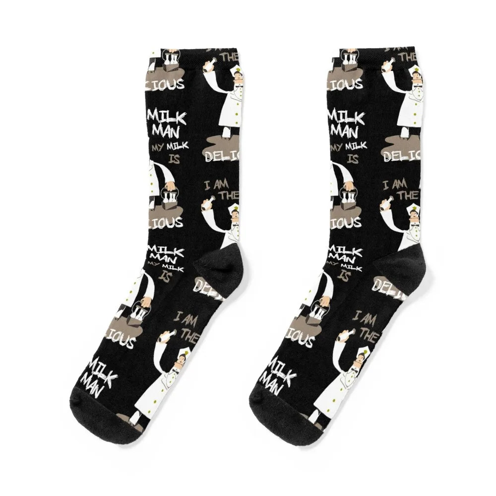 I am the milkman, my milk is delicious Socks Antiskid soccer colored funny sock Socks For Men Women's