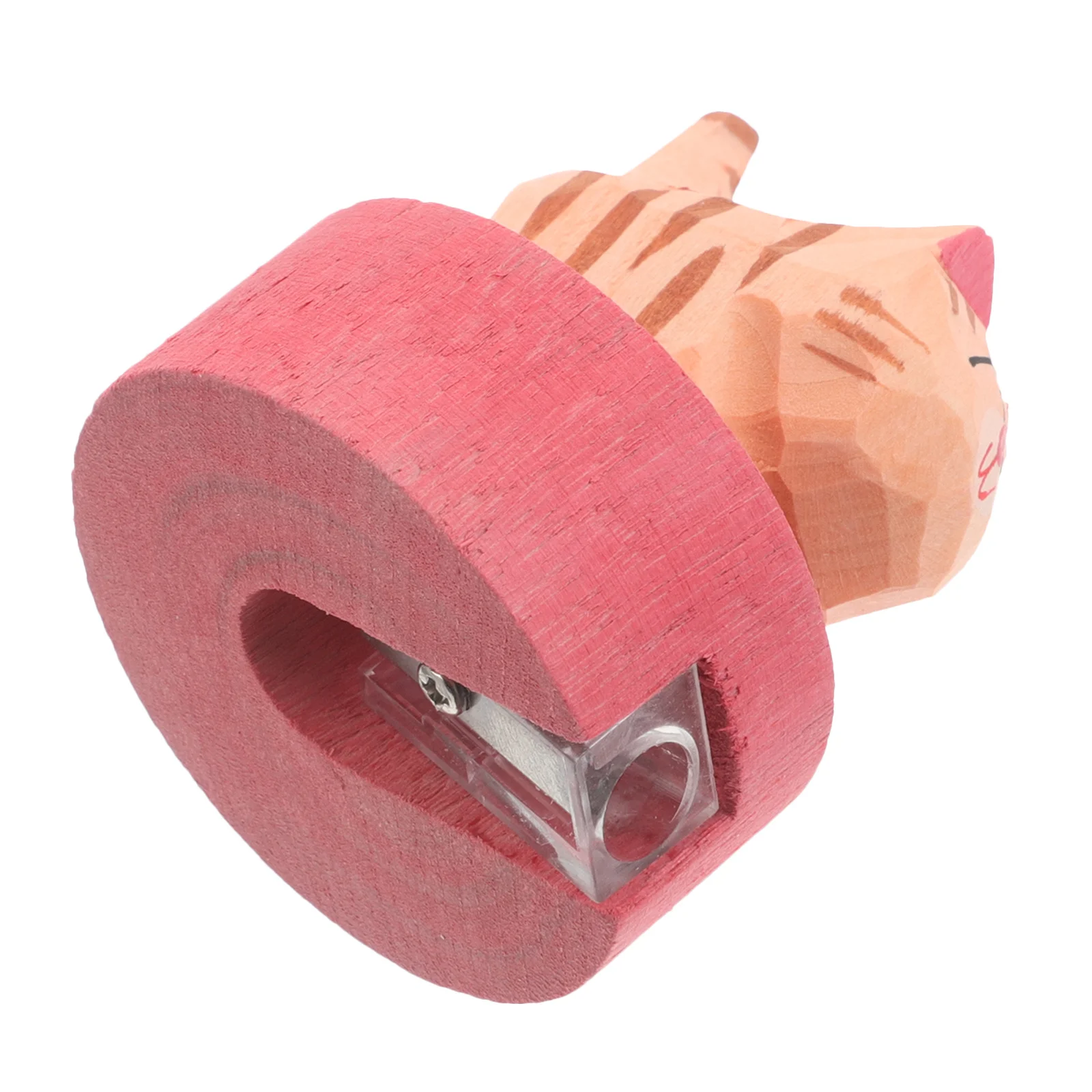 

Wooden Cat Pencil Sharpener Single Hole Manual Portable For Kids School Supplies Classroom Student Stationery Animal