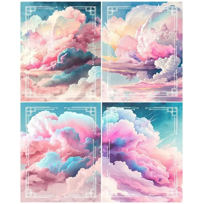 

CHENISTORY Diamond Painting 5d Colorful Cloud Scenery Diamond Mosaic Cross Stitch Art Kits Embroidery Handmade Gift