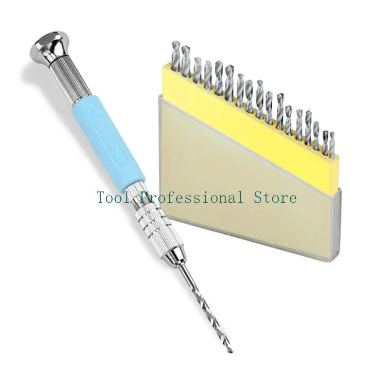 57QF 1.6-3.2mm High Speed Steel Twist Drill Bit Set Mini HSS Drill Bits Set Hole Drilling Tool for DIY Resin