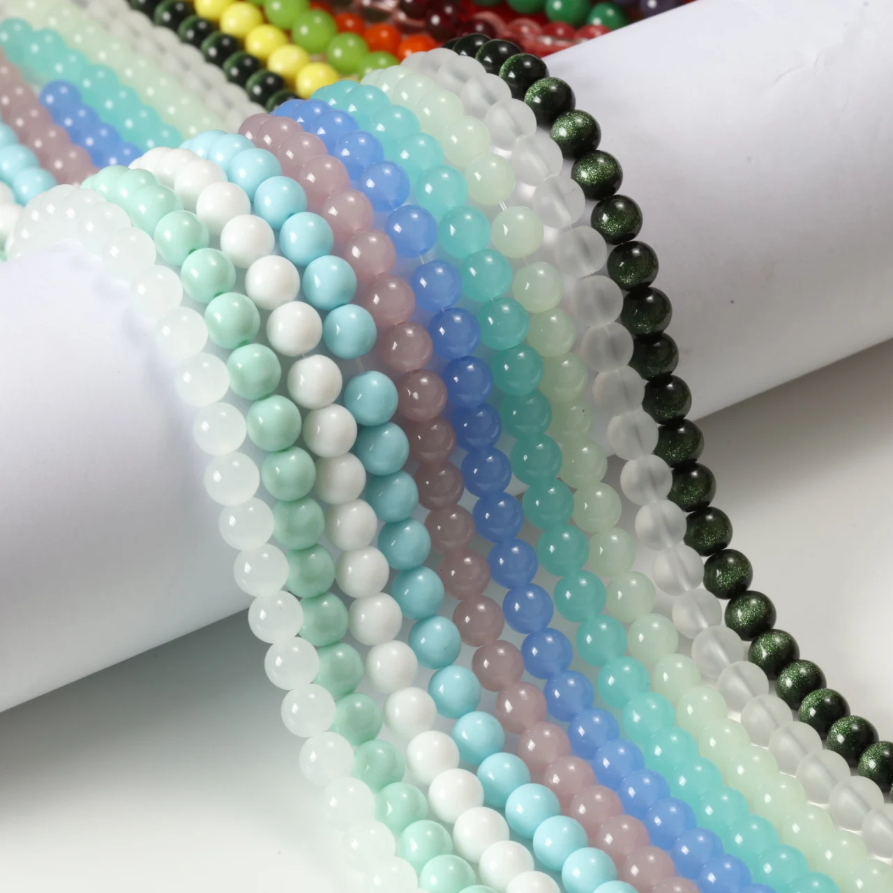 160pcs 8mm Round Spacer Beads For Bracelet Making Beads Separators Beads For Jewelry Making DIY Accessories