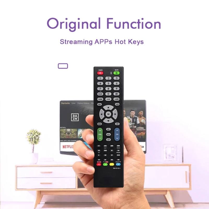 Universal TV Remote RM-014S+ Television Remote Controller Quick Responses for LCD/LED Smart Tvs Replacement Accessory