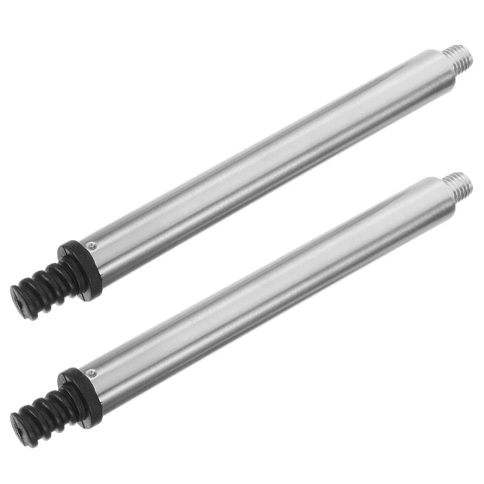 2pcs Stainless Steel Toilet Brush Lower Pole Durable Ergonomic Design Easy Disassemble Clean Wide Application Commercial