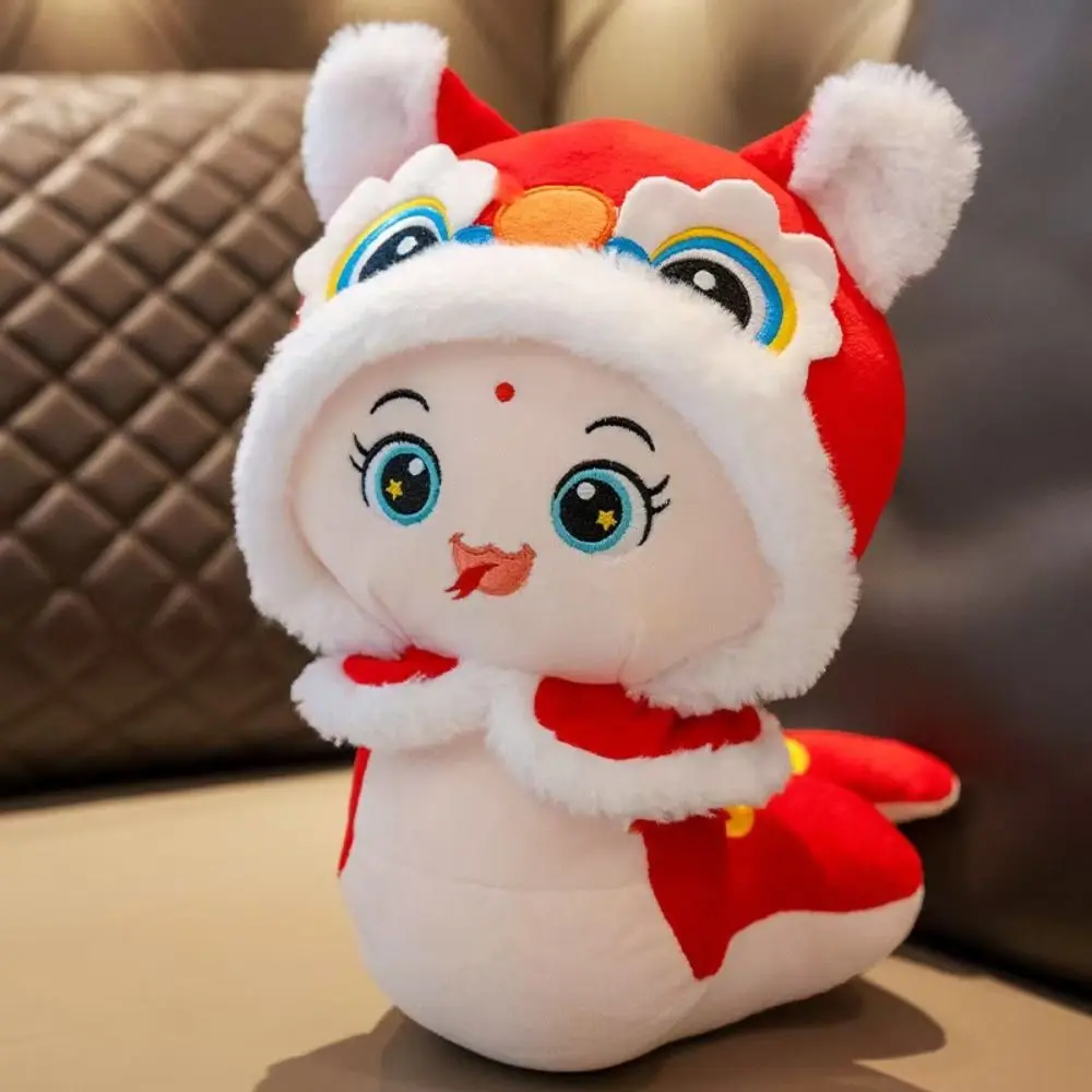 Big Eyes Snake Year Plush Toy Chinese Style Good Luck Wealth Snake Year Mascot Toy The God of Wealth Blessing Lucky Snake Doll