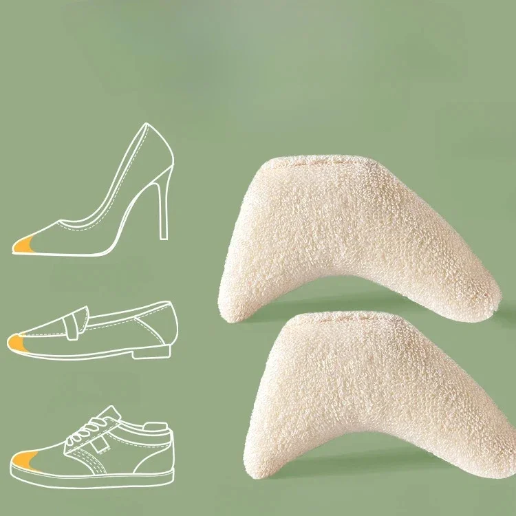 Soft Toe Plug Women High Heel Pain Relief Insert Shoe Palm Cushion Toe Front Filler Sponge Forefoot Pad Adjustable Sizes Insoles