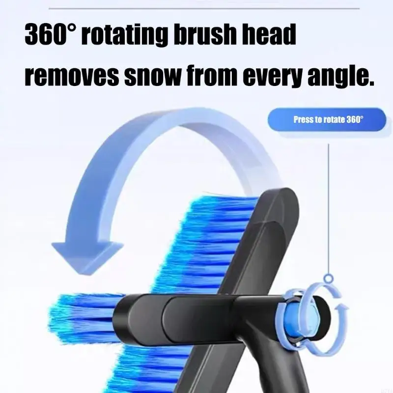 قابلة للتمديد سيارة الثلوج مكشطة إزالة 34 بوصة تصغير قضيب ثلاث وظائف الجليد المروحية مقاومة للخدش السيارات التبعي D7YA