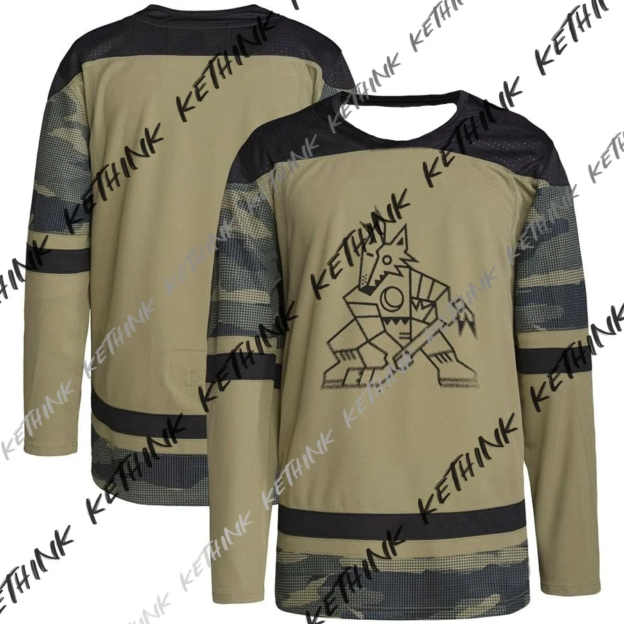 أريزونا كويوتس ممارسة جيرسي ، المتضخم جيرسي ، طويلة الأكمام تي شيرت الرجال الرياضة التدريب جيرسي تنفس عادية الرجال النساء المحملة