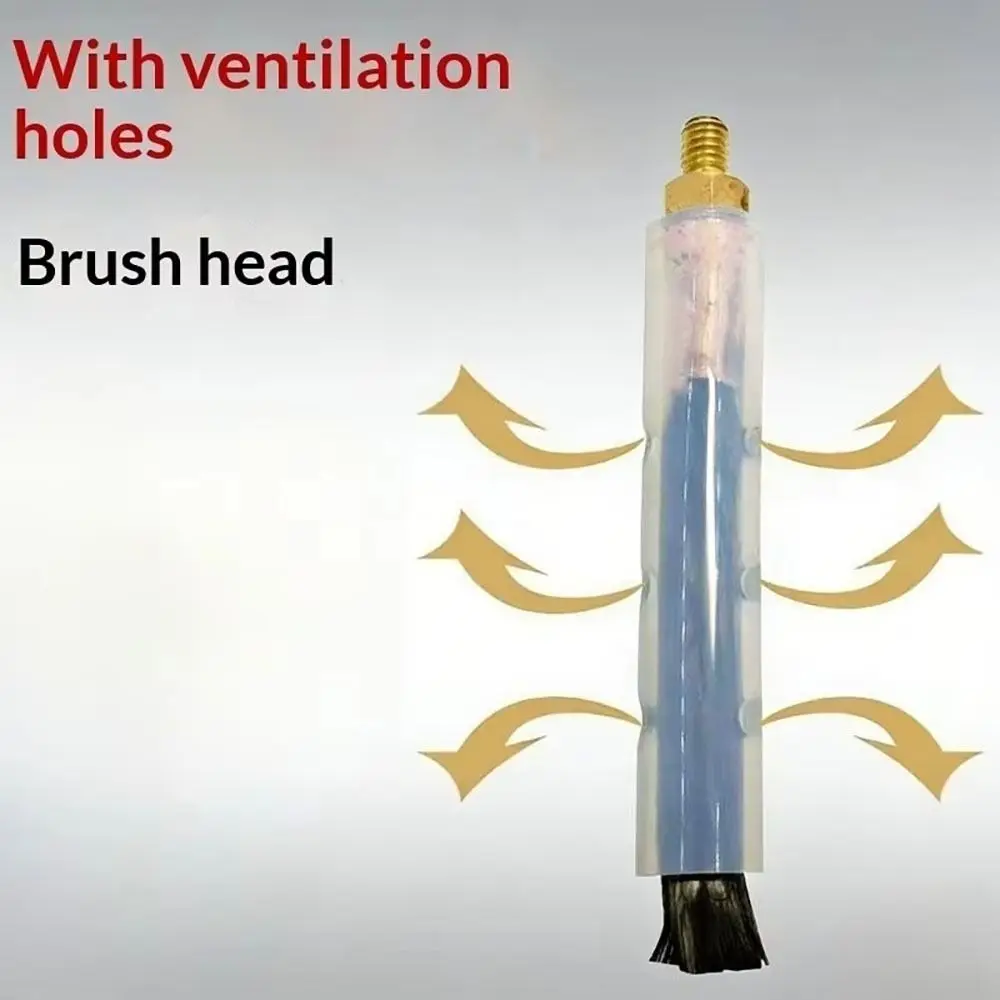 1Pcs M6 M8 M10 Weld Seam Pickling Brush Copper Head Carbon Fiber Welding Cleaning Brush Acid Resistant Heat Resistant Cover