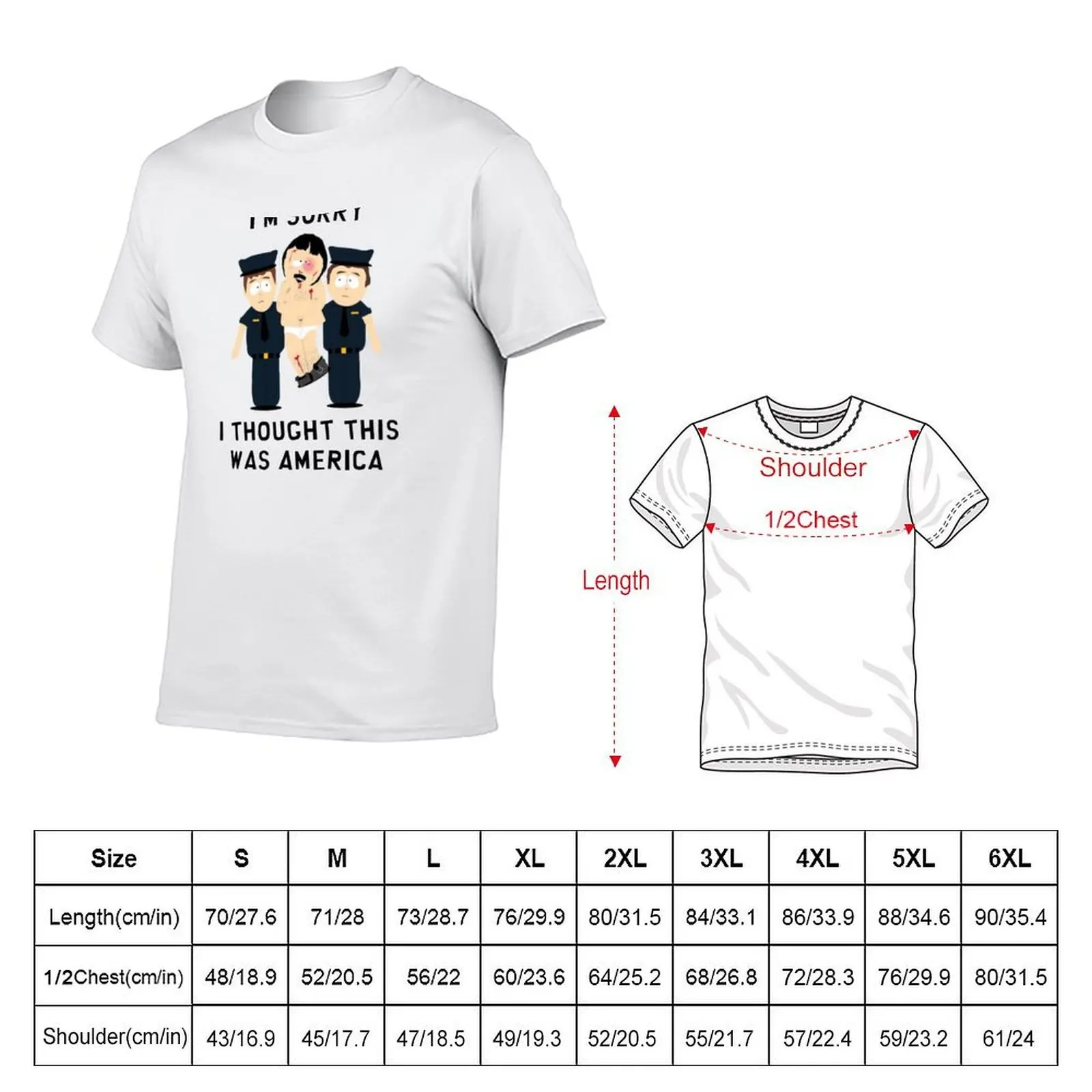 I'm Sorry, I Thought This Was America T-Shirt oversize t-shirts man baggy shirts t shirt for men