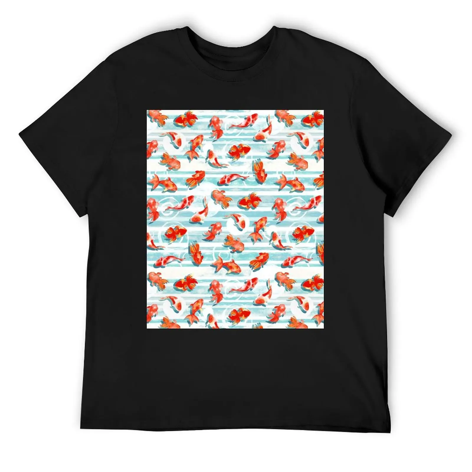 Watercolor Goldfish T-Shirt quick-drying quick drying fitted t shirts for men