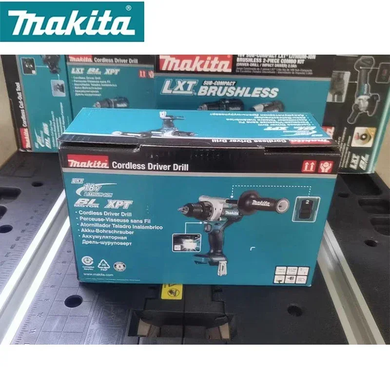 Imagem -05 - Makita-drill Driver sem Fio com Velocidade Variável Motor sem Escova Heavy Duty Driver Power Tool 18v Lxt 125n.m High Torque Dhp486z