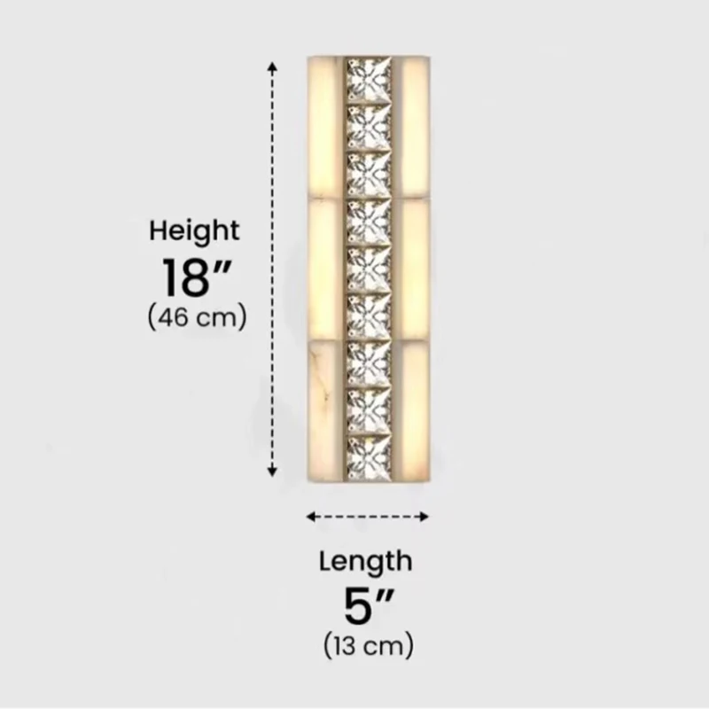 Natural Marble Wall Light Luxury LED Lighting Long Oval Wall Mounted Light Living Room Bedside Staircase Aisle Lighting Fixture