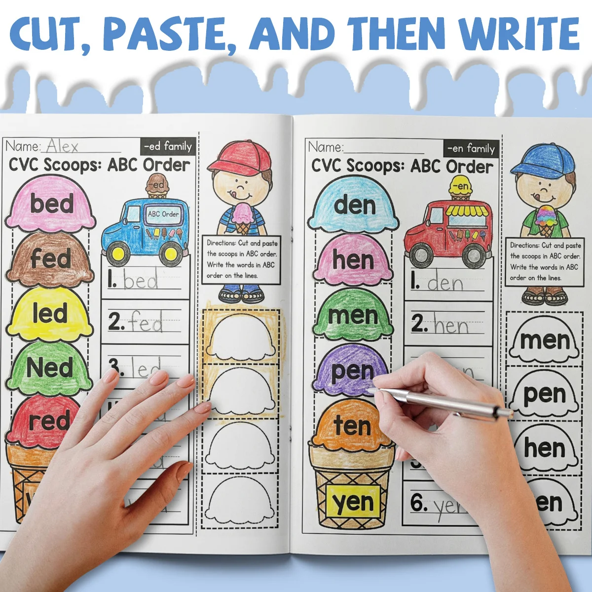 CVC Word Building and Alphabet Order Workbook - Fun Phonetic Activities to Improve Early Reading, Spelling