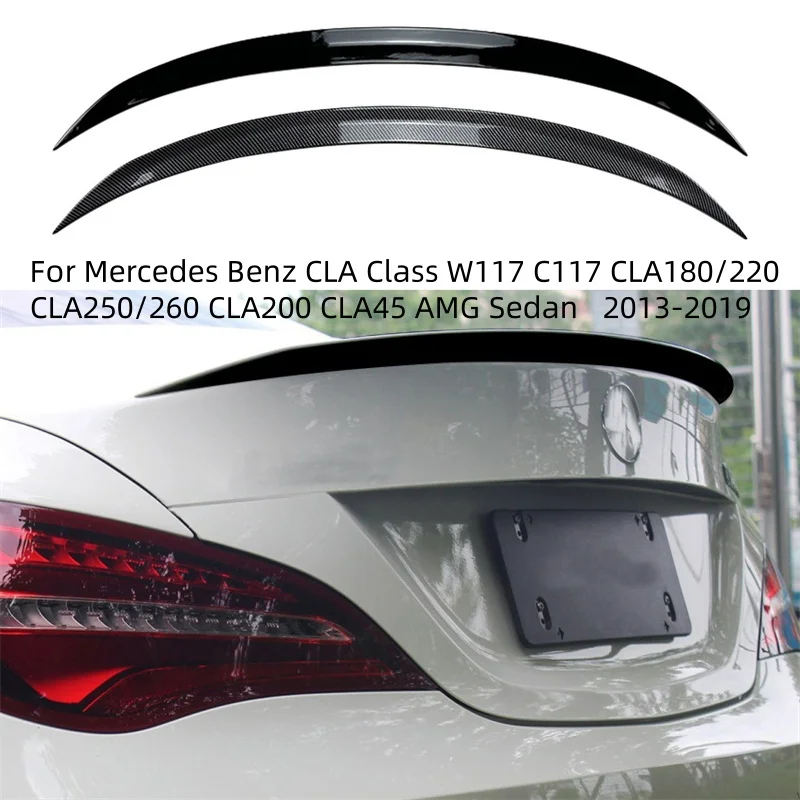 Rear Trunk Spoiler Wing Lip For Mercedes Benz CLA Class W117 C117 CLA180/220 CLA250/260 CLA200 CLA45 AMG Sedan 4-Door 2013-2019