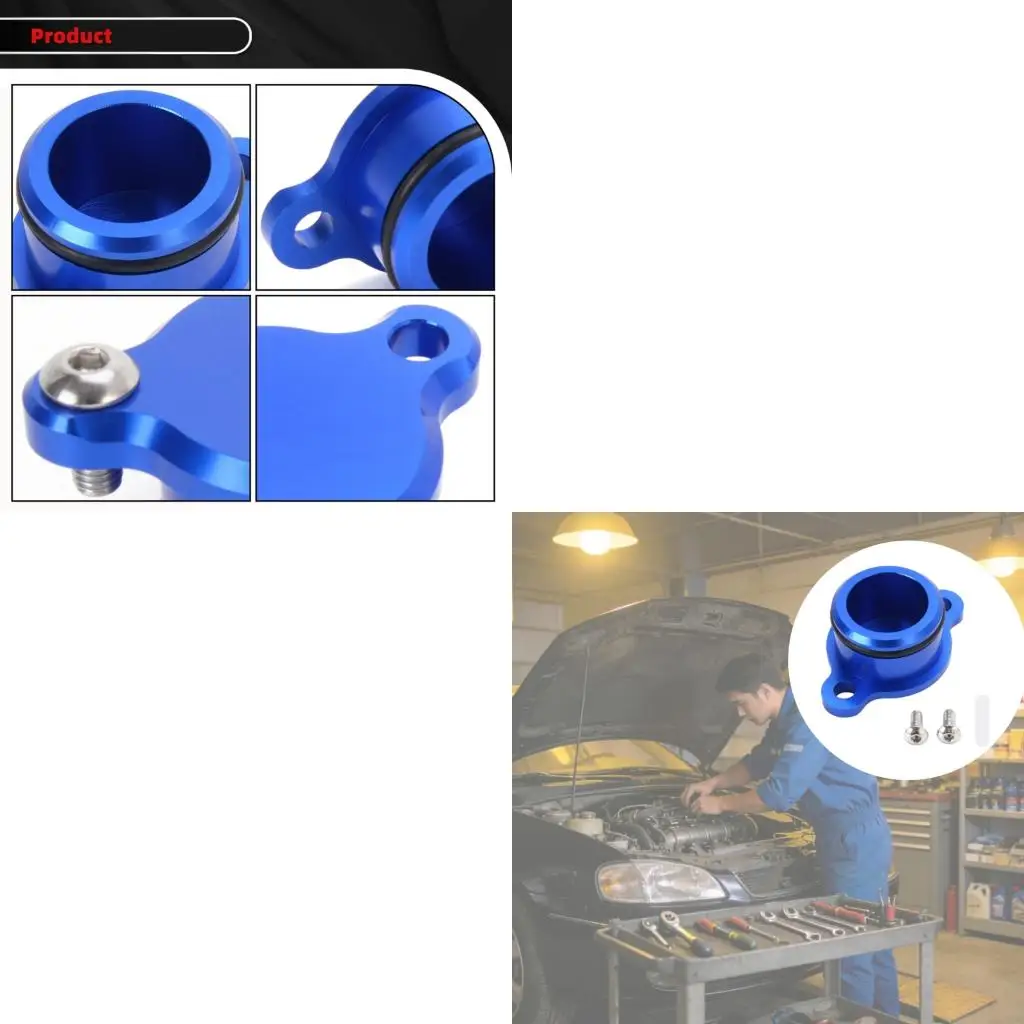 Blue Aluminum Oil Pump Block Off Cover for PW50 PW80, 21mm Body Section and Engine Side Seal Form for Repair Service and Opening