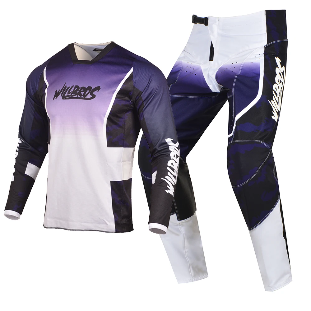 Willbros Motocross Jersey and Pants Combo Gear Set Dirt Bike MX Racing Offroad Enduro Moto Suit For Adult image 3