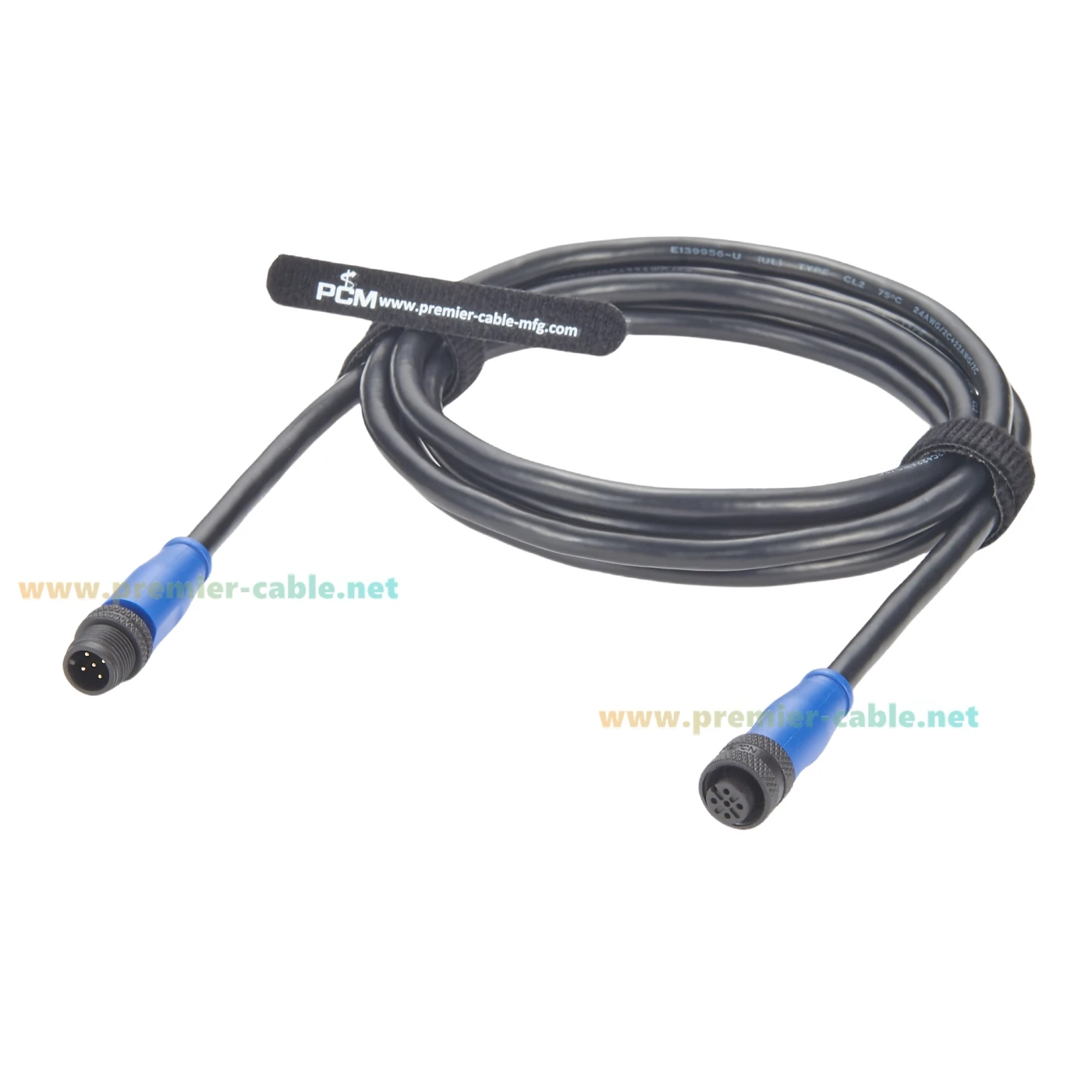 NMEA 2000 Backbone Drop Cable Marine Grade IP67 M12 5 Pin Thread Male to Female Extension Cable For Garmin Lowrance Simrad B&G