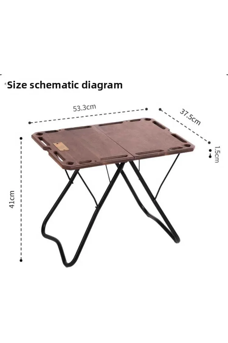 Outdoor folding table camping picnic table portable aluminum alloy ultra-light small table barbecue equipment supplies