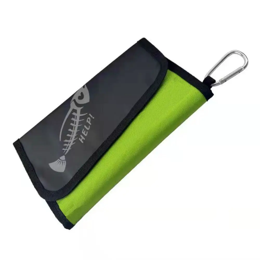 Waterproof Fishing Lures Bag PVC Inner Bag Partitioned Luya Fake Bait Bag Nylon Cloth Storage Wallet Baits Carry Bag