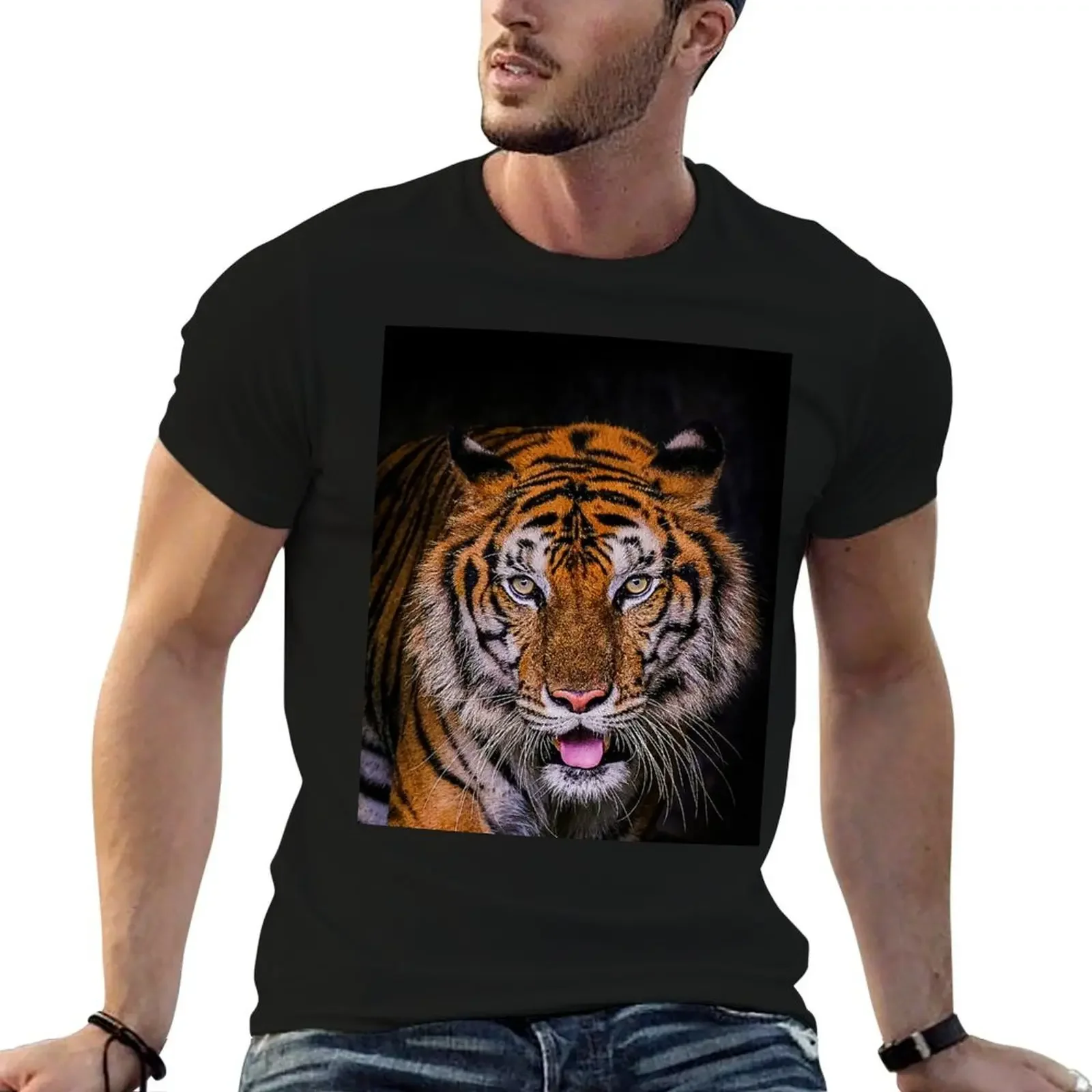 Tiger, Shadow Tiger, Beautiful Bengal Tiger T-Shirt designer shirts anime figures t shirt men 100℅ cotton