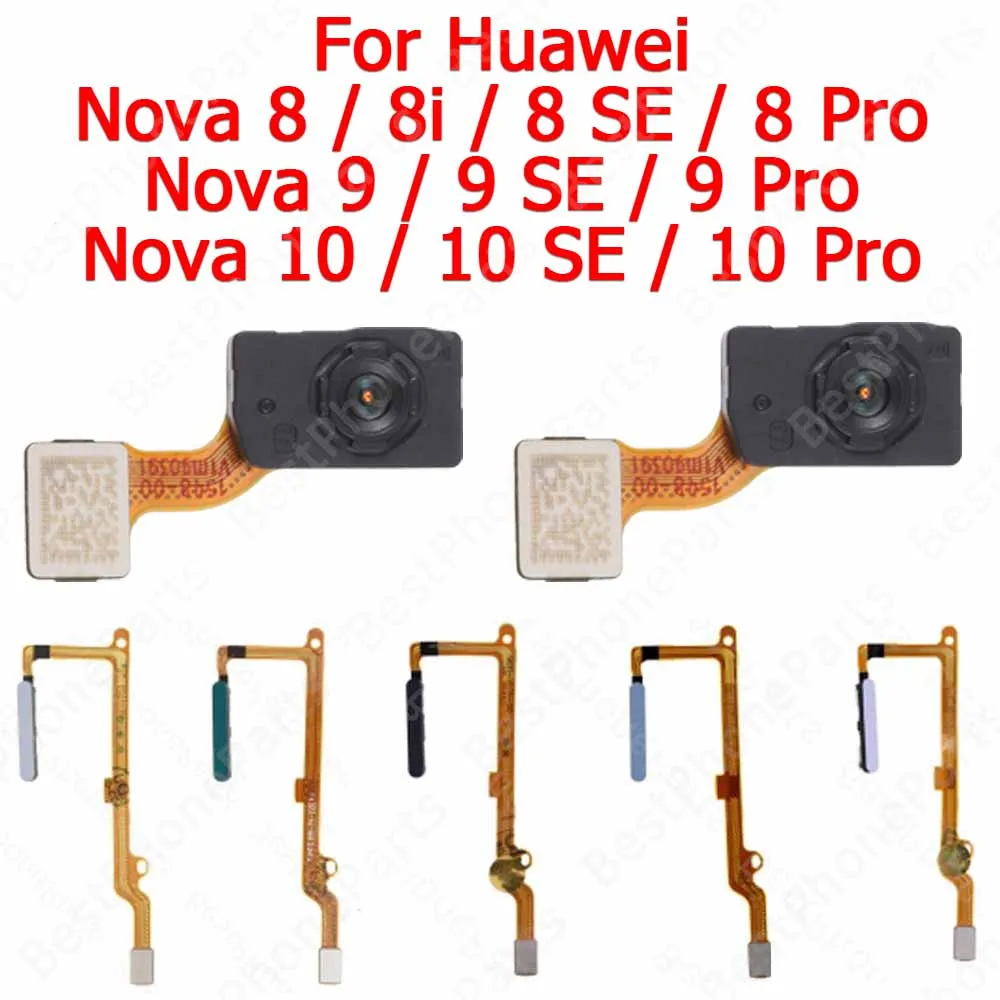 

New Fingerprint Sensor Flex Cable For Huawei Nova 9 SE 10 Pro 8 8i Return Key Finger Print Scanner Spare Parts