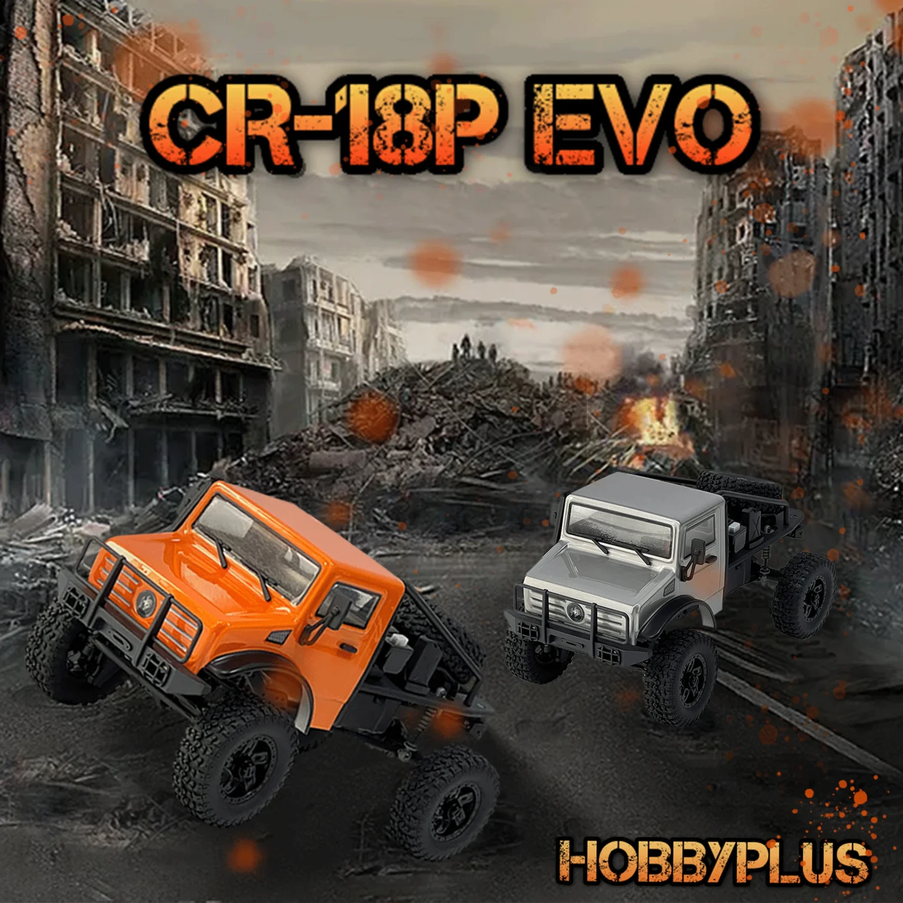 HOBBY PLUS CR18P EVO Trail Hunter 1/18 RC samochód RTR wspinaczkowy gąsienicowy elektryczny pilot zdalnego sterowany Model zabawki dla dorosłych