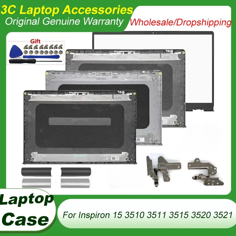 حافظة جديدة لهاتف انسبايرون 15 3510 3511 3515 3520 3521 3525 شاشة LCD الغطاء الخلفي الغطاء الخلفي الغطاء العلوي الحافة الأمامية المفصلات غطاء أسود