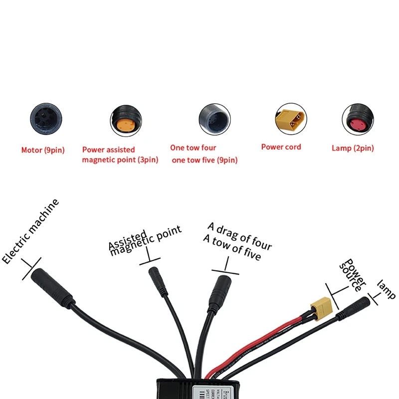 For 36V 48V 500W750W Motor Electric Bike Motor Controller Kit With UKC3 LCD Display Electric Bicycle Scooter Component