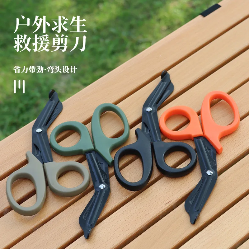 New in Tactical Paramedic Survival Rescue Scissors - Trauma Emergency First Aid Shears for Wound Treatment with Gauze Outdoor