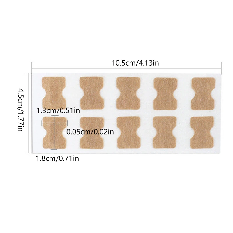 100 Pcs Toenail Fungus Patch Sticky Nail Repair Patch Nail Ingrown Correction Sticker Toenail Care Paronychia Nail Patch