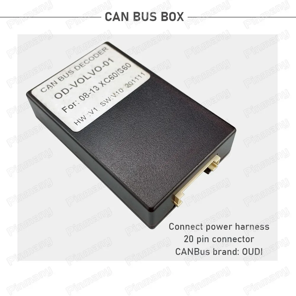 

Car stereo radio power wire harness connector plug socket Android head unit CANBus adapter for Volvo XC60 S60 V60 2011~ 2014