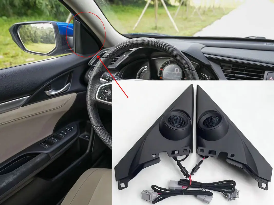 High pitched horn cover Applicable to 2016-2021 10th generation Civic 1.0T Converting the treble stand sound system