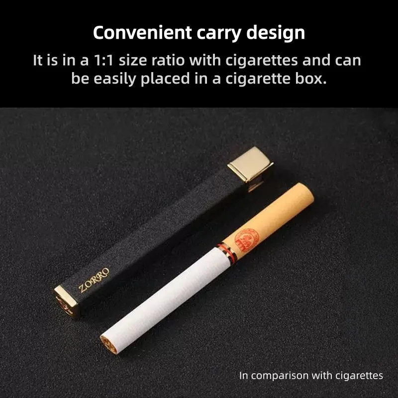 ZORRO Unique Portable Metal Butane Gas Lighter Screative Fashionable Lighter Premium Smoking Accessories Tools Festival Gifts