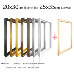 20x30cm Matel Frame For 25x35cm Canvas Painting Gold Black Aluminum Alloy Oil Painting Frame Wall Art Photo Poster Home Decor